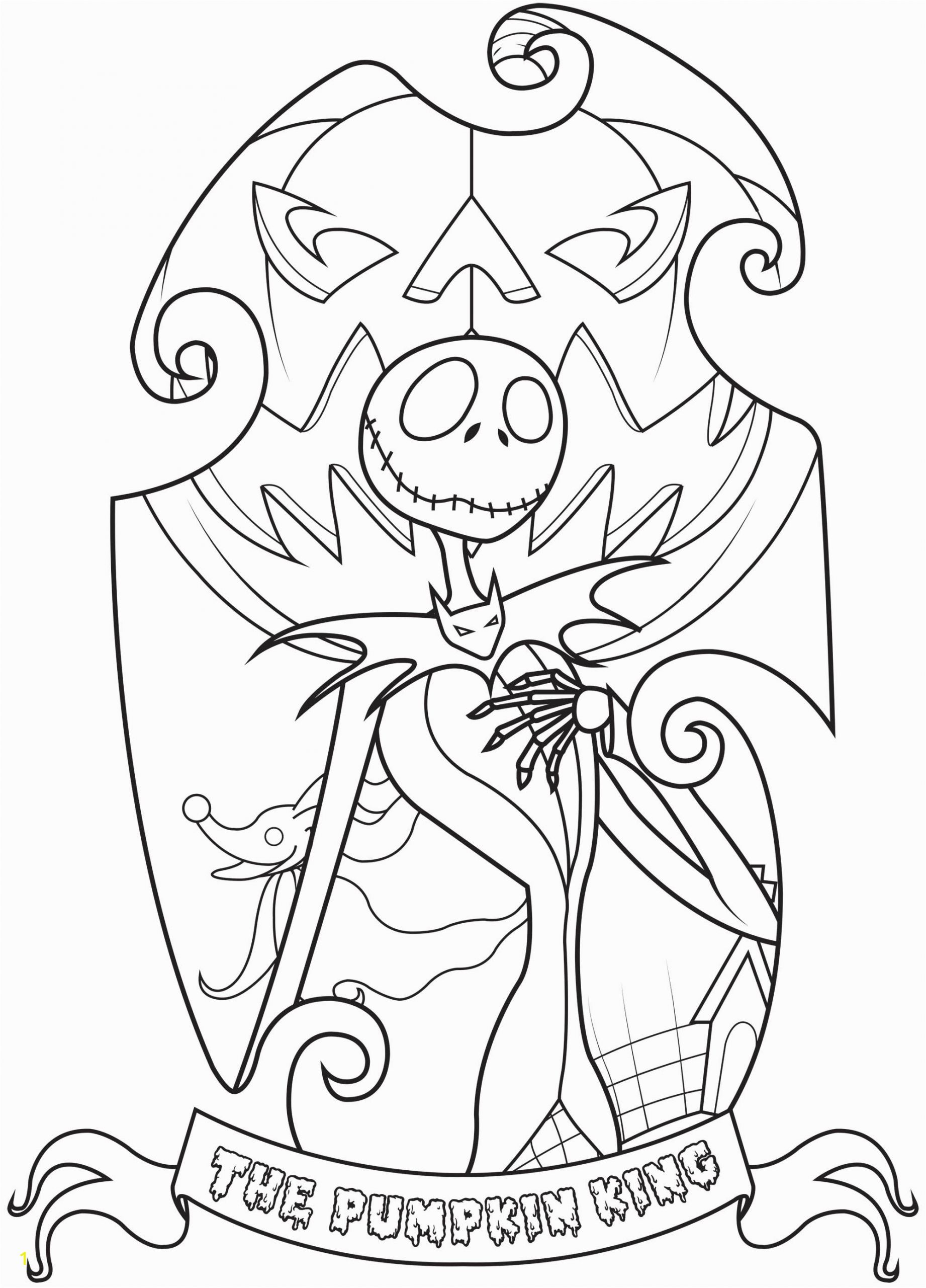 image=the nightmare before christmas coloring jack skellington king of halloween town simple 1