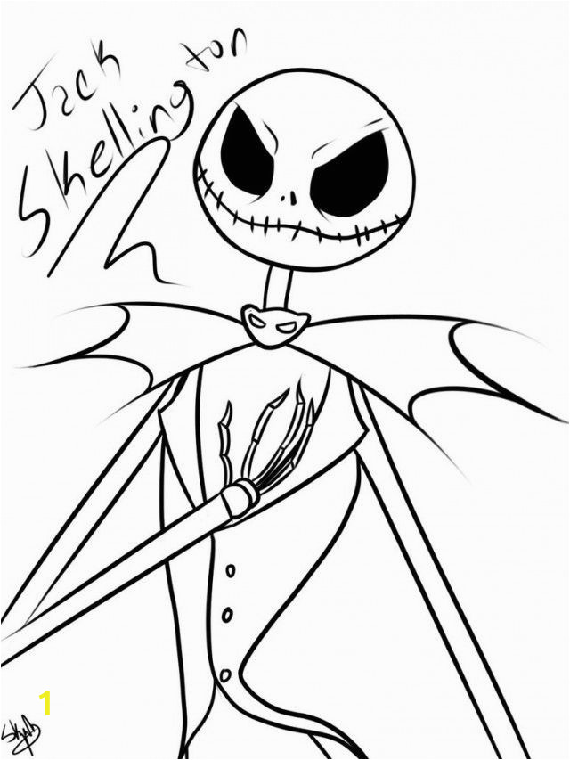 nightmare before christmas coloring page