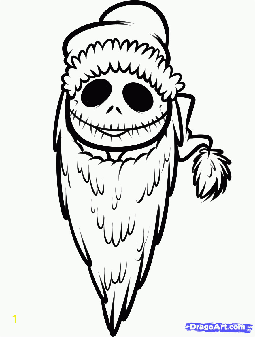 Jack Skellington Nightmare before Christmas Coloring Pages Nightmare before Christmas Jack Santa Coloring Pages
