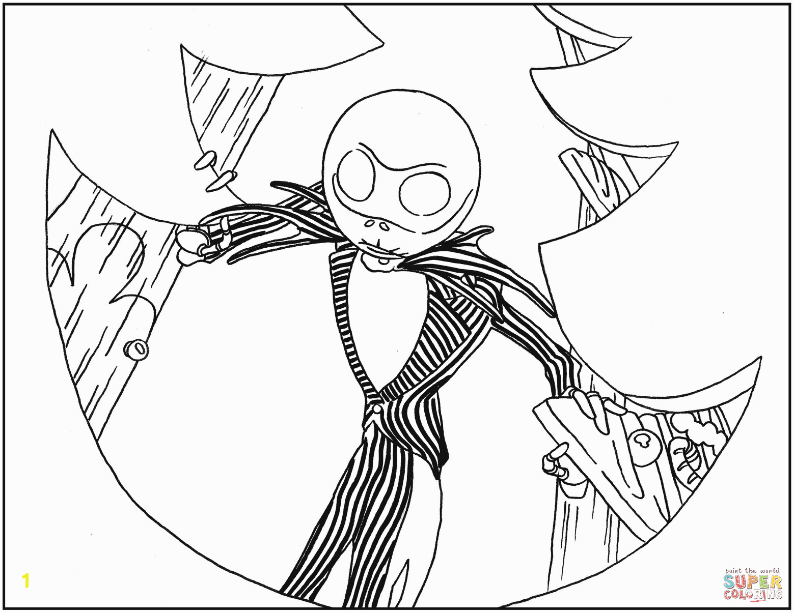 Jack Skellington Nightmare before Christmas Coloring Pages the Nightmare before Christmas Coloring Pages Coloring Home