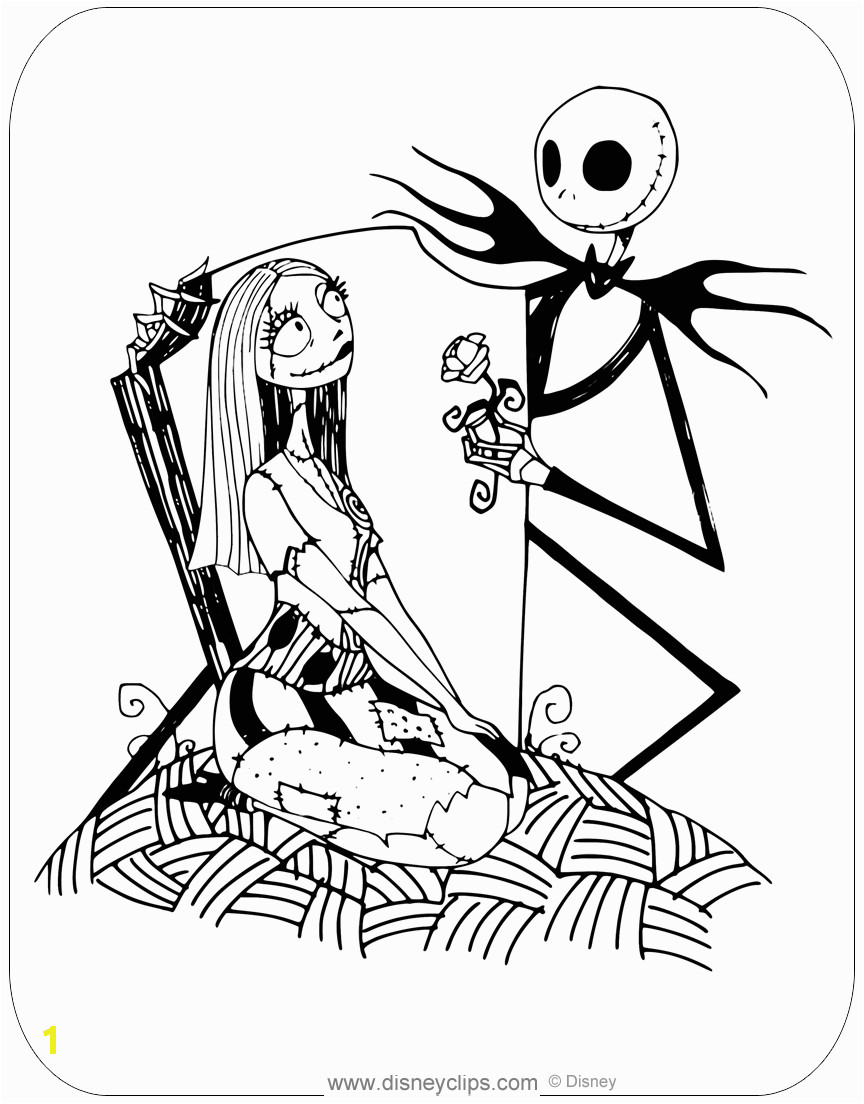 nightmare before christmas coloring