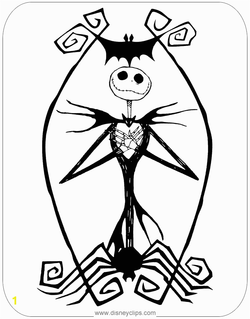 Jack Skellington Nightmare before Christmas Coloring Pages the Nightmare before Christmas Coloring Pages