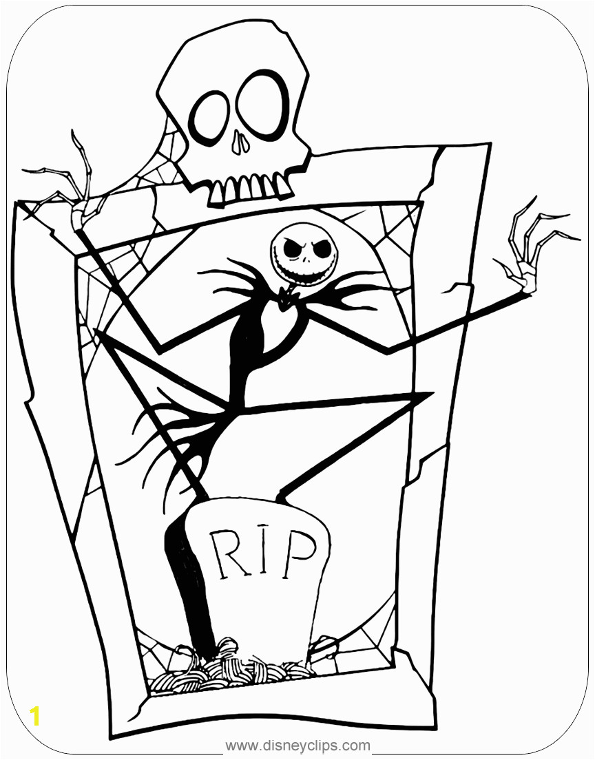 Jack Skellington Nightmare before Christmas Coloring Pages the Nightmare before Christmas Coloring Pages