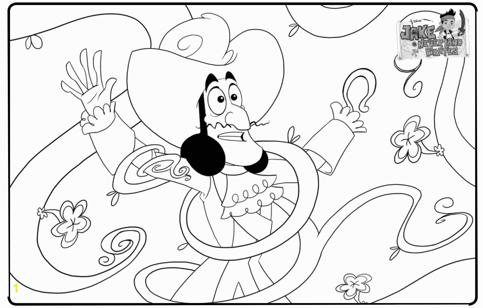 coloring pages for captain jake and the neverland pirates