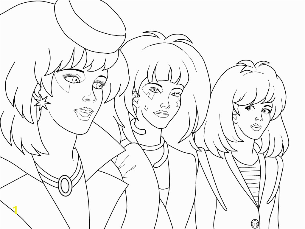 jem and the holograms coloring pages