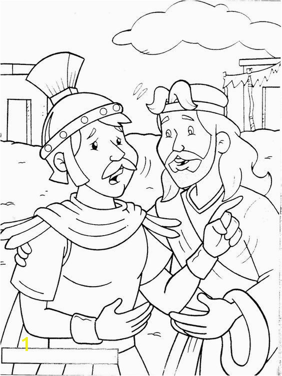 Jesus and the Centurion S Servant Coloring Page Coloring Page Centurion