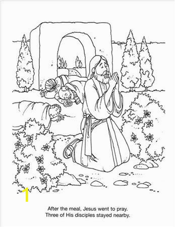 Jesus Arrested In the Garden Of Gethsemane Coloring Page | divyajanani.org