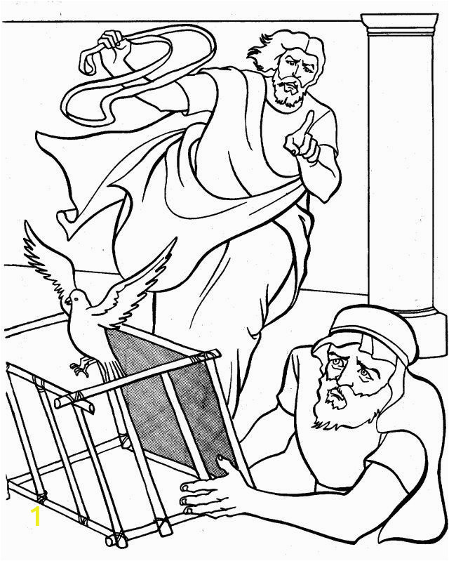 Jesus Clears the Temple Coloring Page Jesus Cleanses Temple Coloring Page Yahoo Search Results