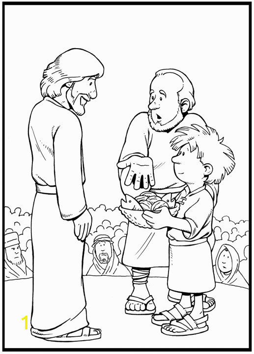 Jesus Feeds the 5000 Coloring Page Jesus Feeds the 5000 Coloring Page Google Search