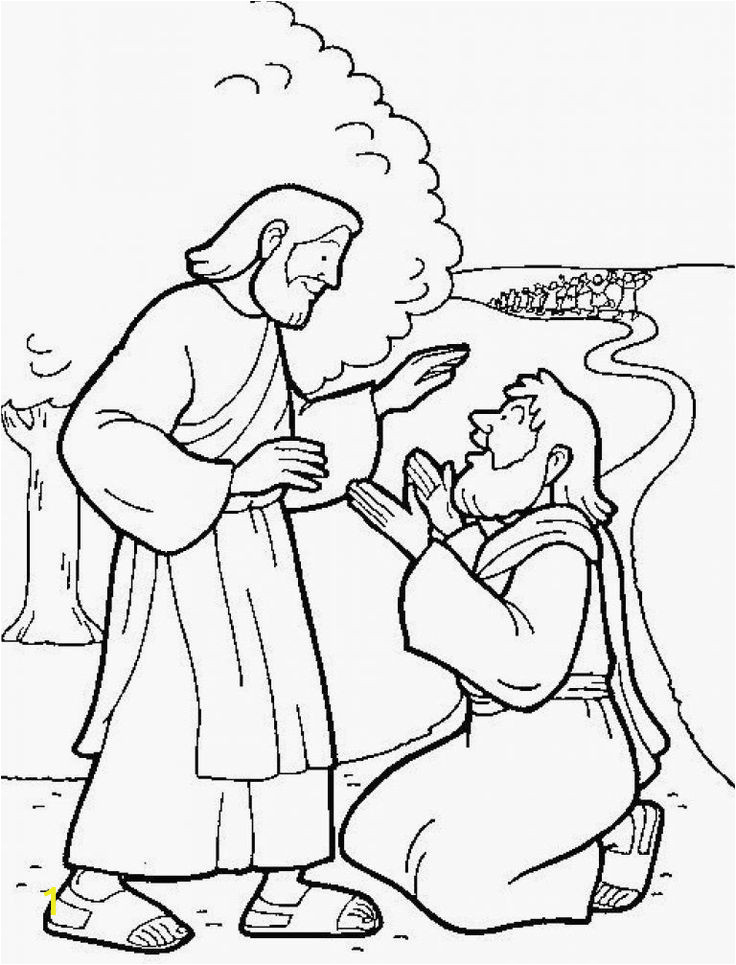 Jesus Heals 10 Lepers Coloring Page Divyajanan