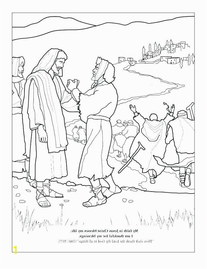 Jesus Heals 10 Lepers Coloring Page Jesus Heals Ten Lepers Coloring Page Jesus Heals Ten