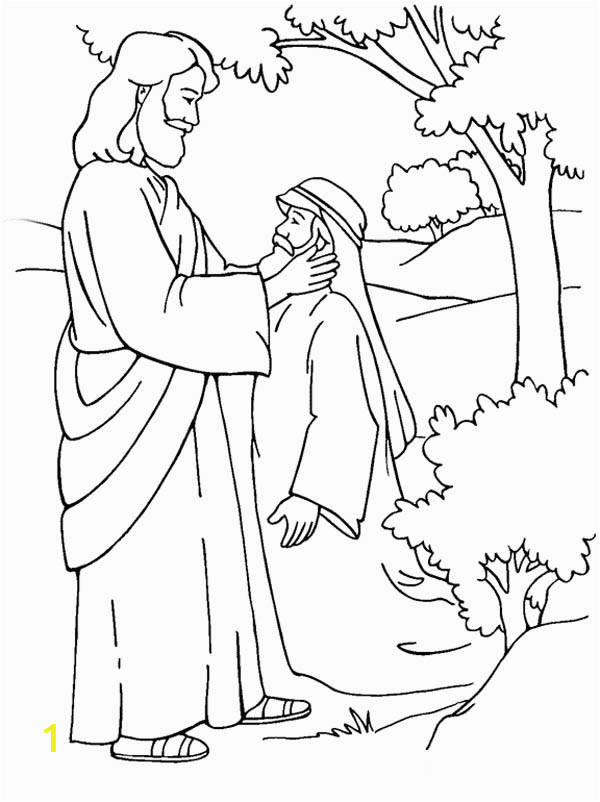 Jesus Heals the Deaf Man Coloring Page Jesus Healing Deaf Man is Miracles Of Jesus Coloring Page