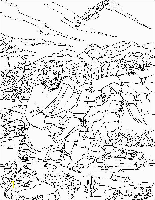 jesus tempted coloring pages