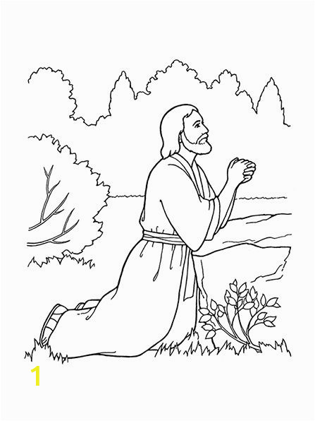Jesus Praying In the Garden Of Gethsemane Coloring Page Jesus Praying Coloring Page at Getdrawings