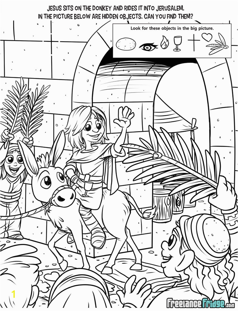 jesus riding donkey coloring page sketch templates