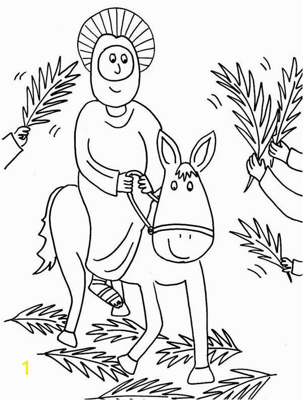 Jesus Riding On A Donkey Coloring Page the Best Free Jerusalem Coloring Page Images Download