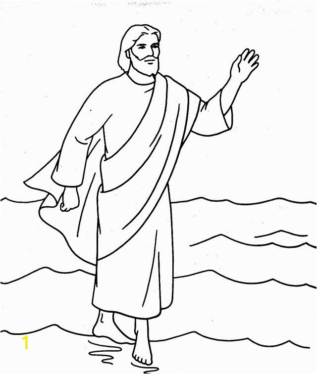 free pictures of jesus walking on water