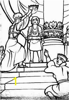 Joash the Boy King Coloring Page Joash the Boy King Bible Coloring Pages