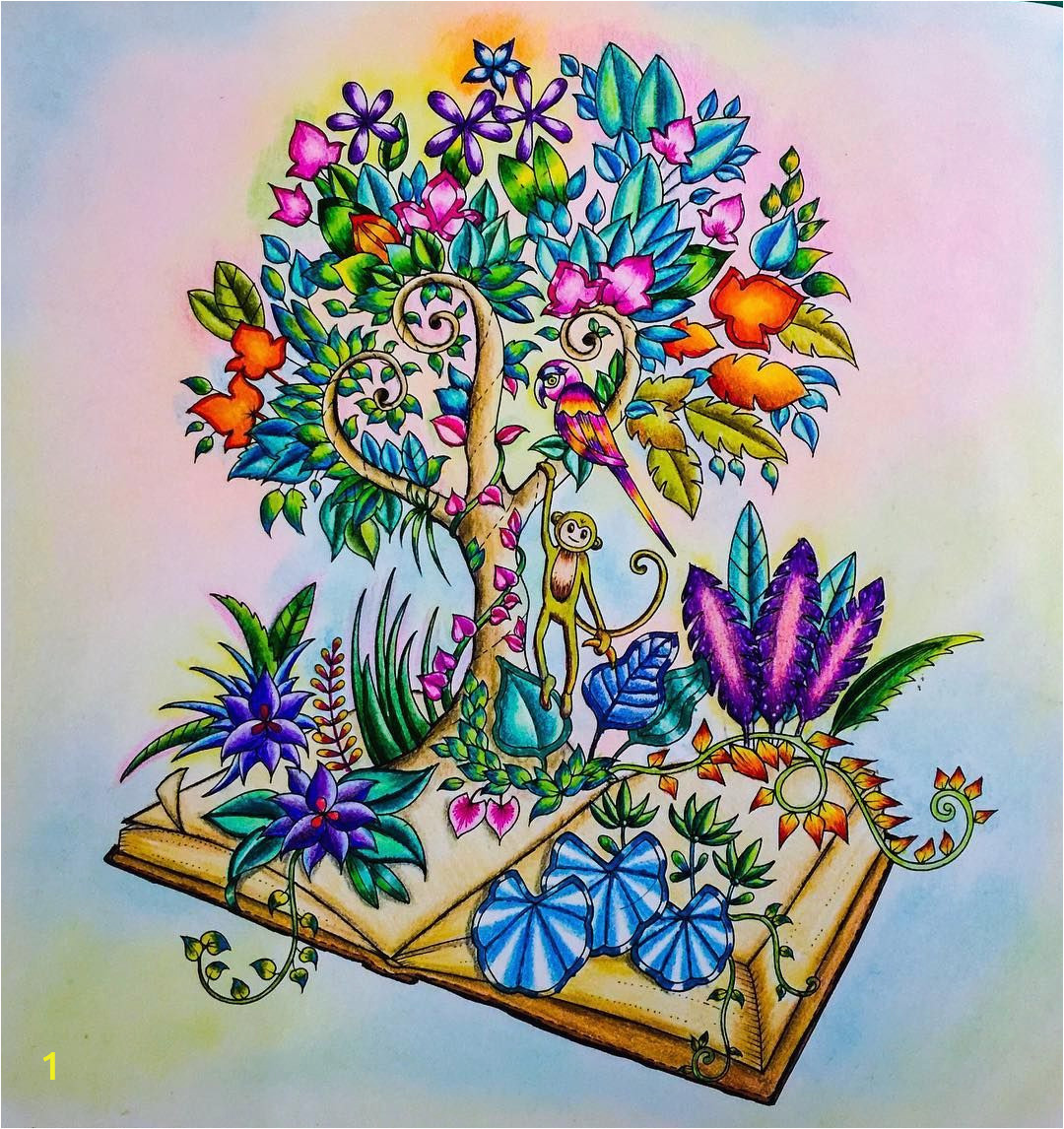 Johanna Basford Magical Jungle Colored Pages See This Instagram Photo by Tpetina999 • 858 Likes