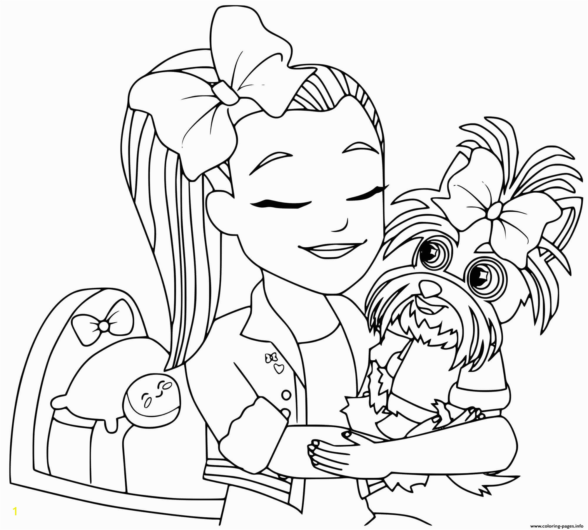 85 Cartoon Jojo Siwa And Bowbow Coloring Pages with Printable
