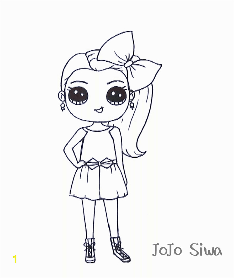 Jojo Siwa Coloring Pages for Kids Free Printable Jojo Siwa Coloring Pages – Scribblefun