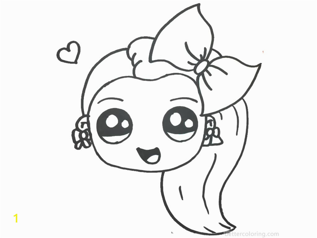 jojo siwa coloring pages emoji cute by happy drawings