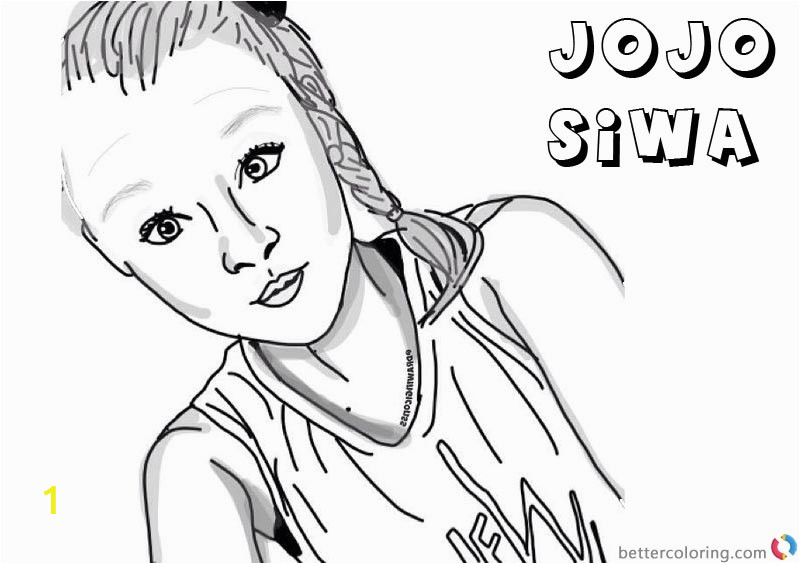 jojo siwa coloring pages by drawingiconss