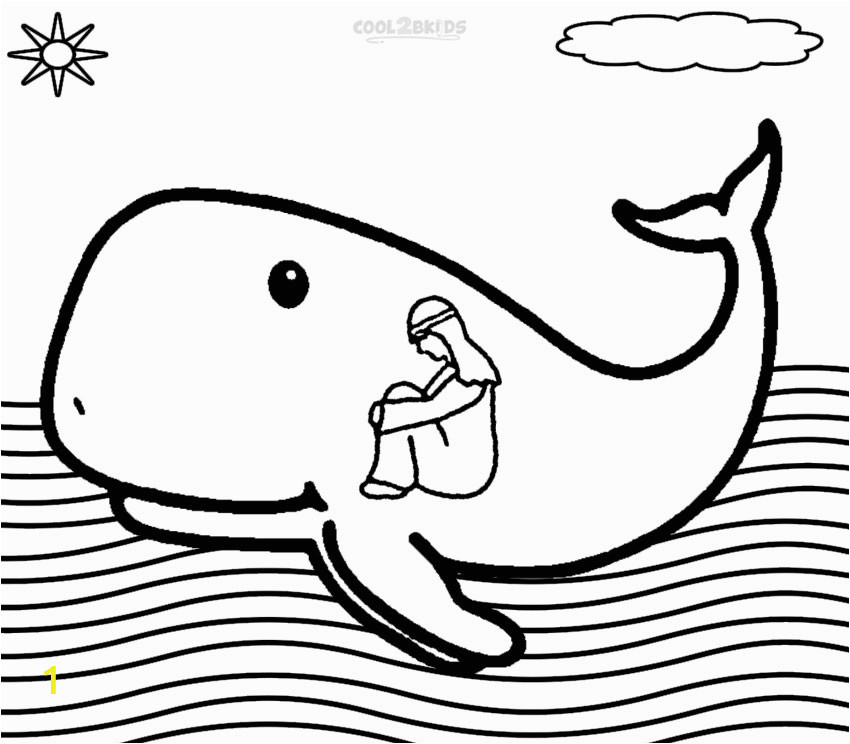 Jonah and the Whale Coloring Page Printable Jonah and the Whale Coloring Pages for Kids