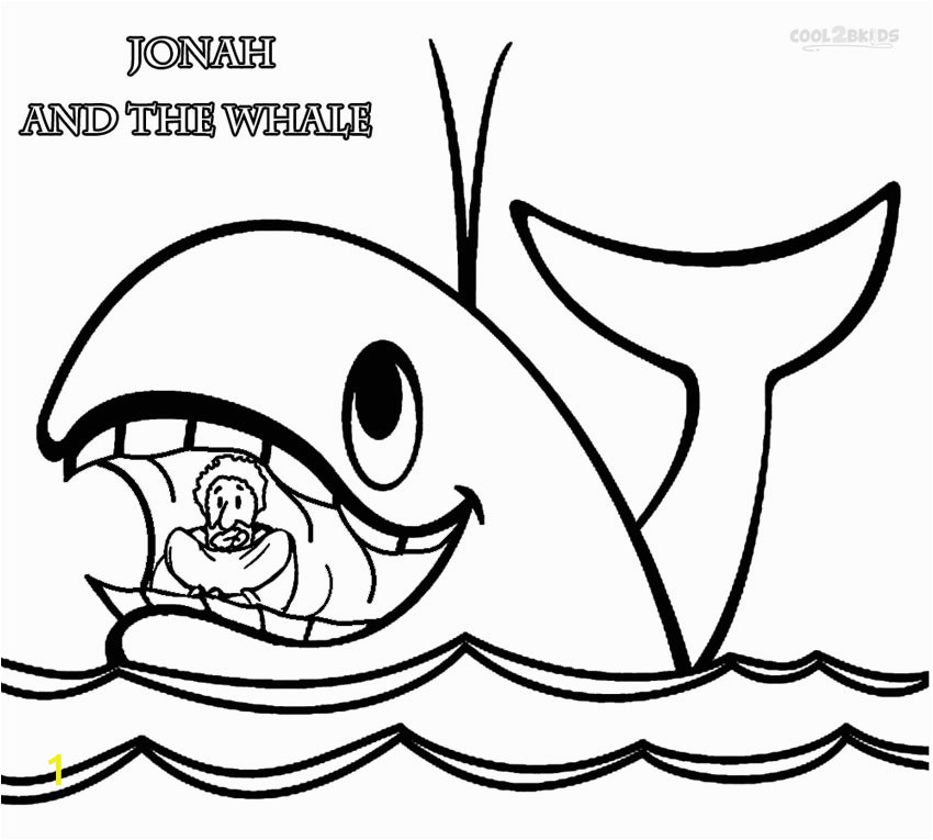 jonah and the whale coloring pages