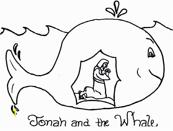 story of jonah and the whale coloring page