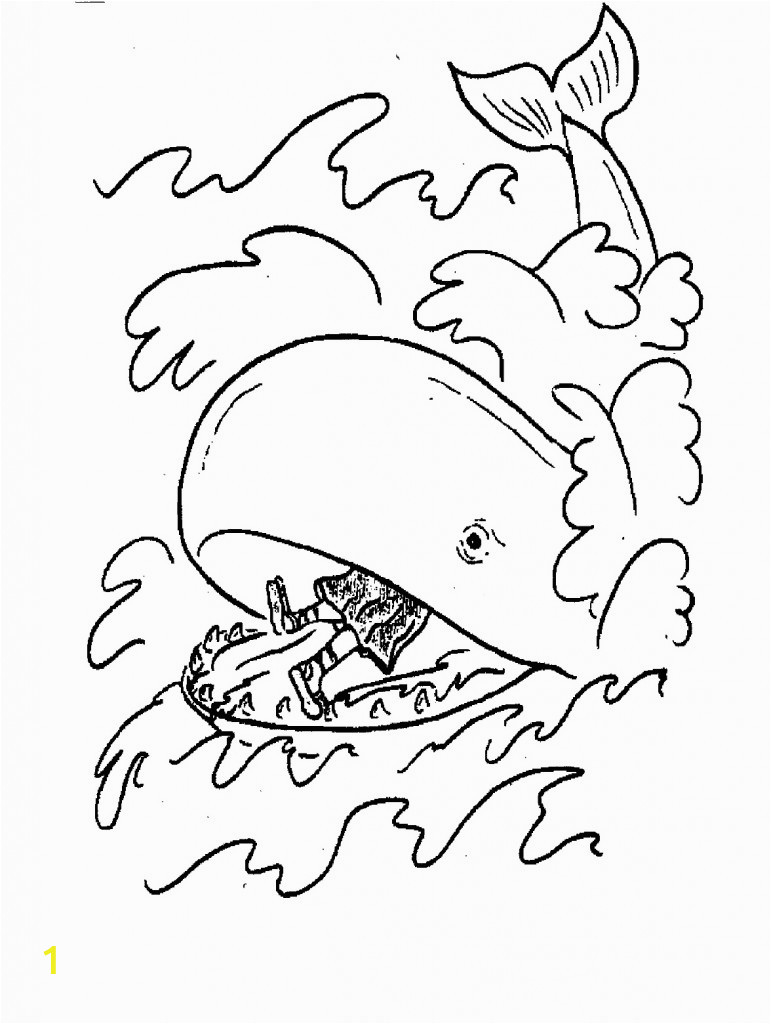 jonah and the whale coloring pages