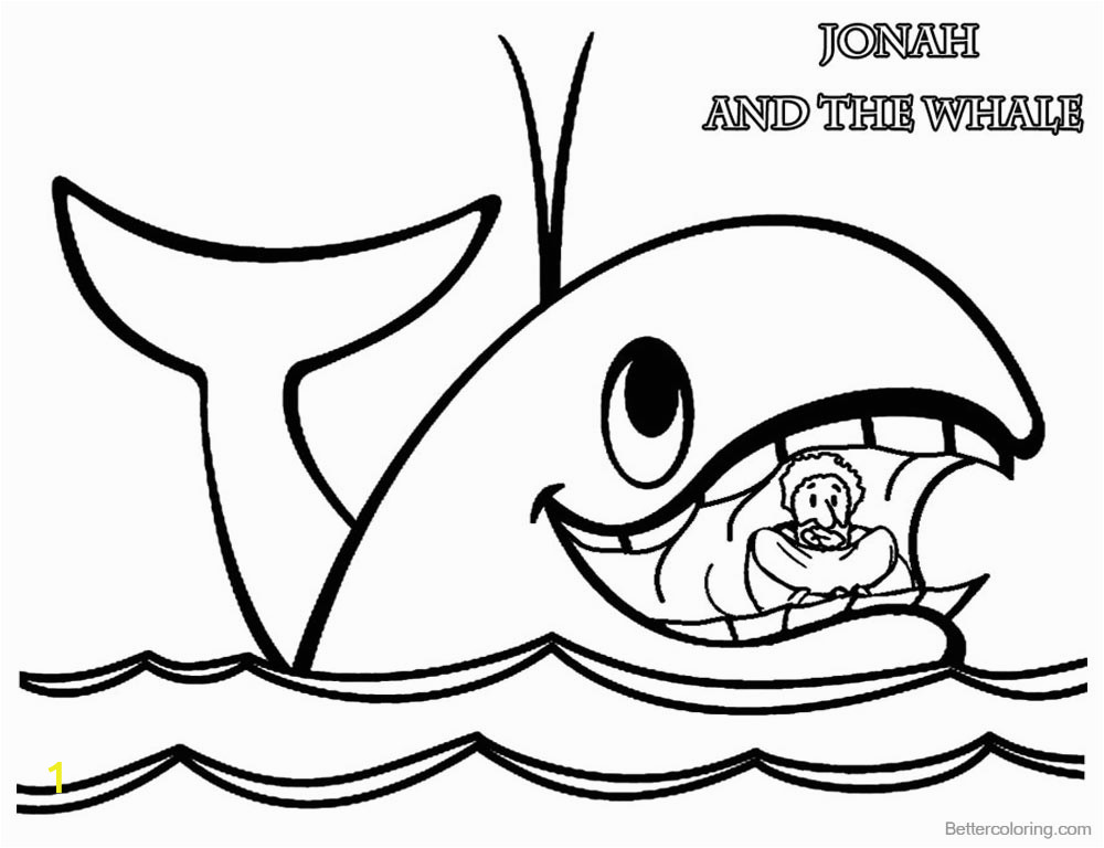 Jonah and the Whale Coloring Pages for Kids Jonah and the Whale Coloring Pages Jonah In Whale’s Mouth