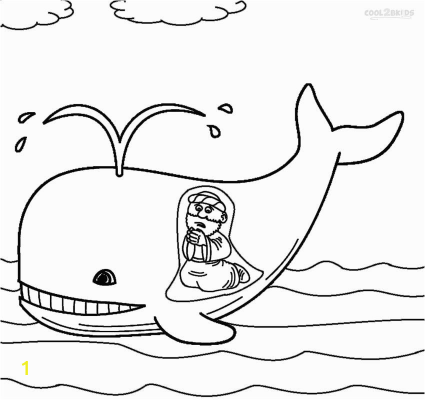 Jonah and the Whale Coloring Pages Printable Jonah and the Whale Coloring Pages