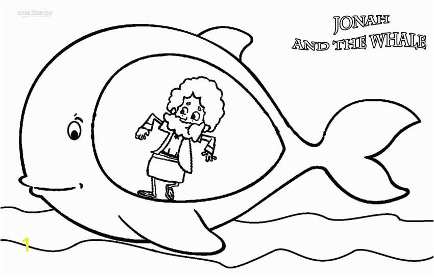 jonah and the whale coloring pages