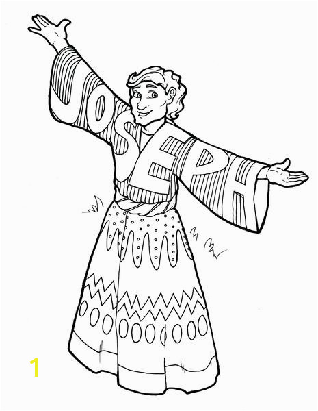 joseph coat of many colors coloring page