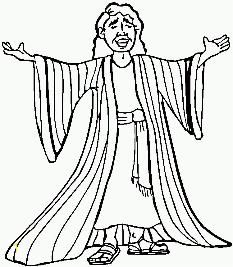 joseph and the coat of many colors coloring page