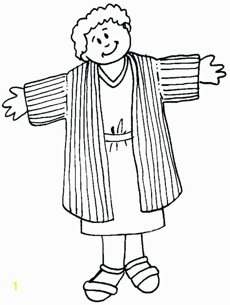 joseph coat of many colors coloring page