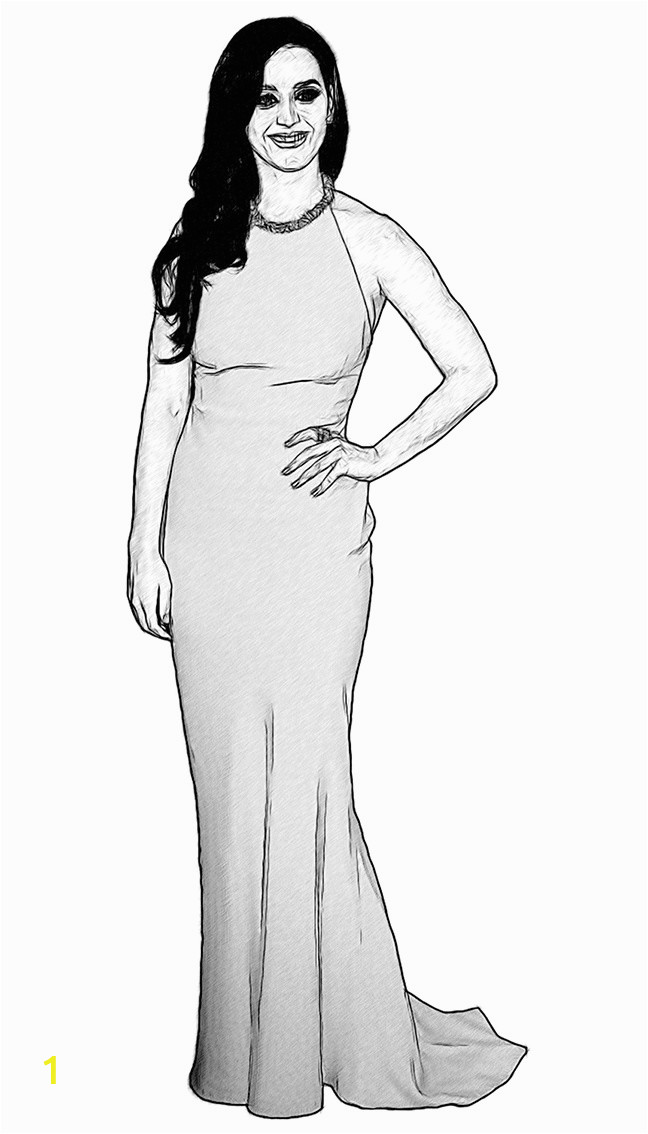 Katy Perry Coloring Pages to Print Katy Perry Celebrity Coloring Page by Dan Newburn