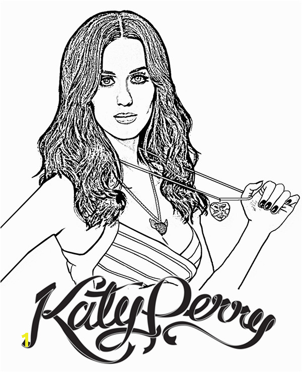 Katy Perry Coloring Pages to Print Katy Perry Coloring Page for Children and Adults Download