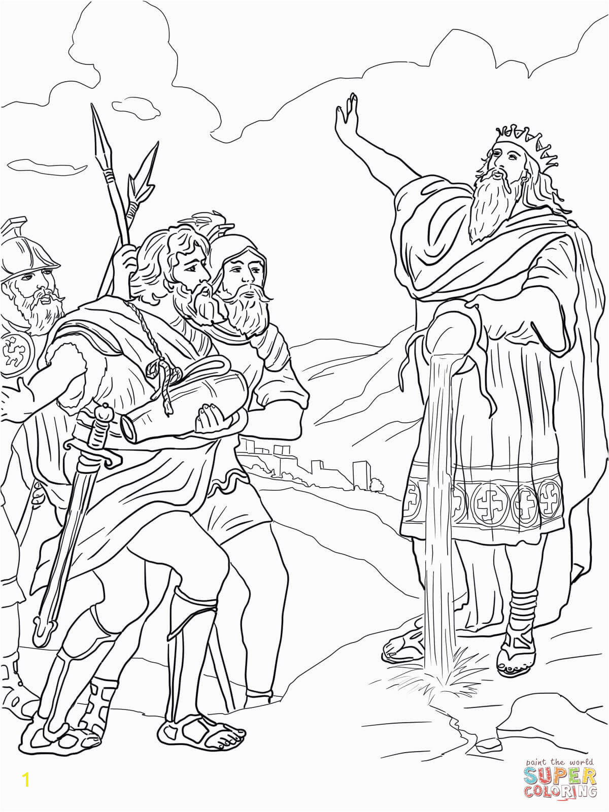 absalom coloring pages