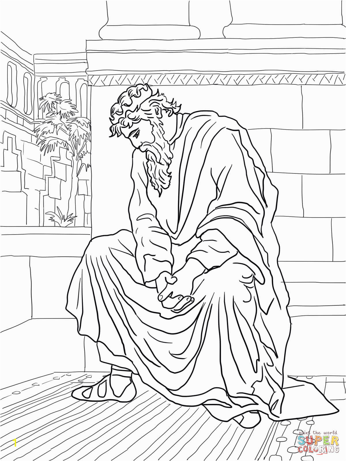 absalom coloring pages