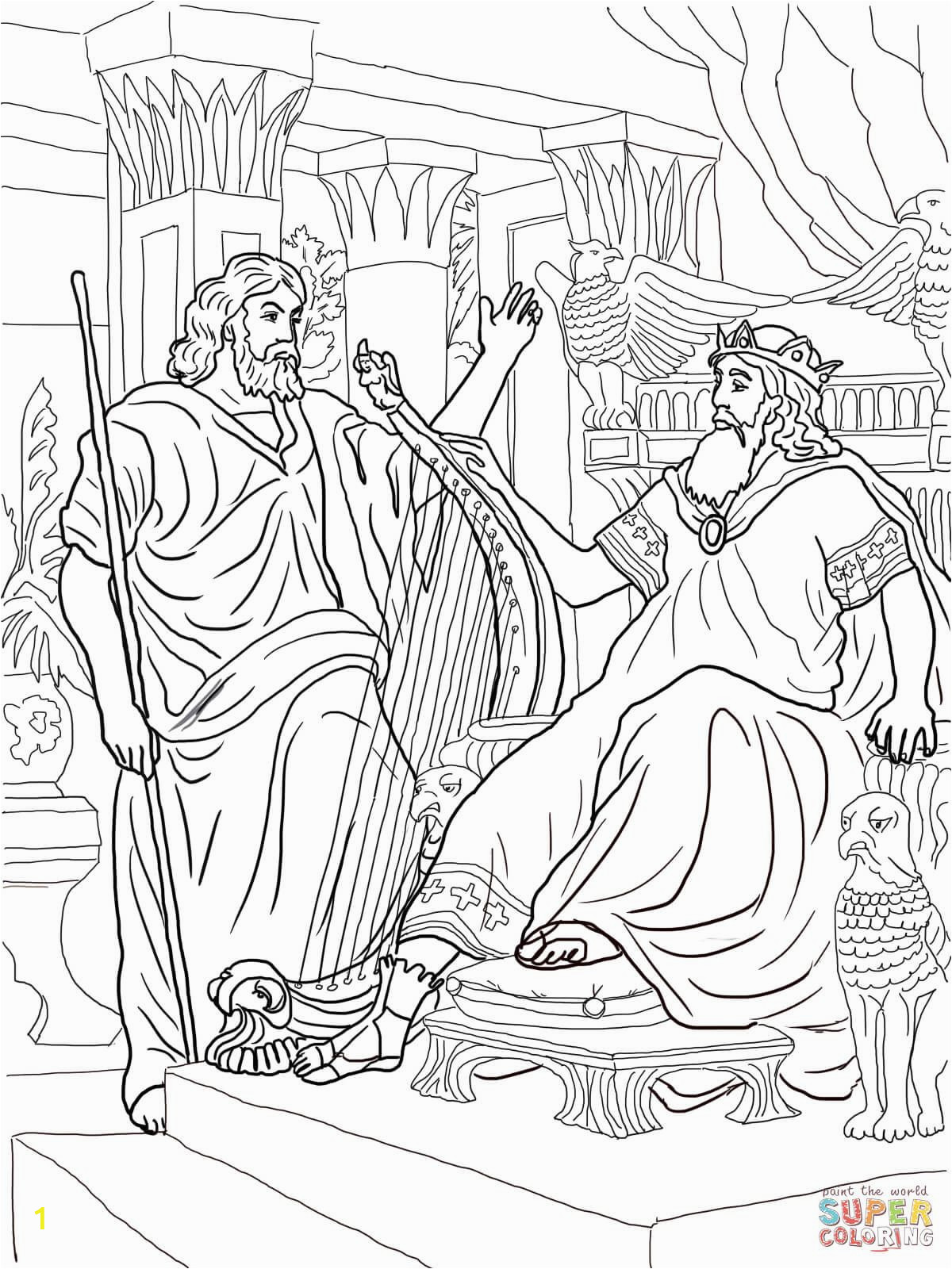 King David and Absalom Coloring Pages King David and Nathan Super Coloring