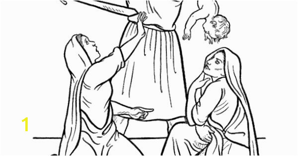 king solomon and the baby coloring pages