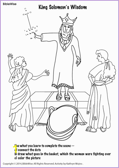 King solomon and the Baby Coloring Pages King solomon S Wisdom Kids Korner Biblewise