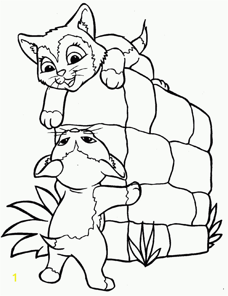 kitten coloring pages printable