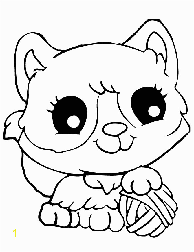 kitten coloring pages printable