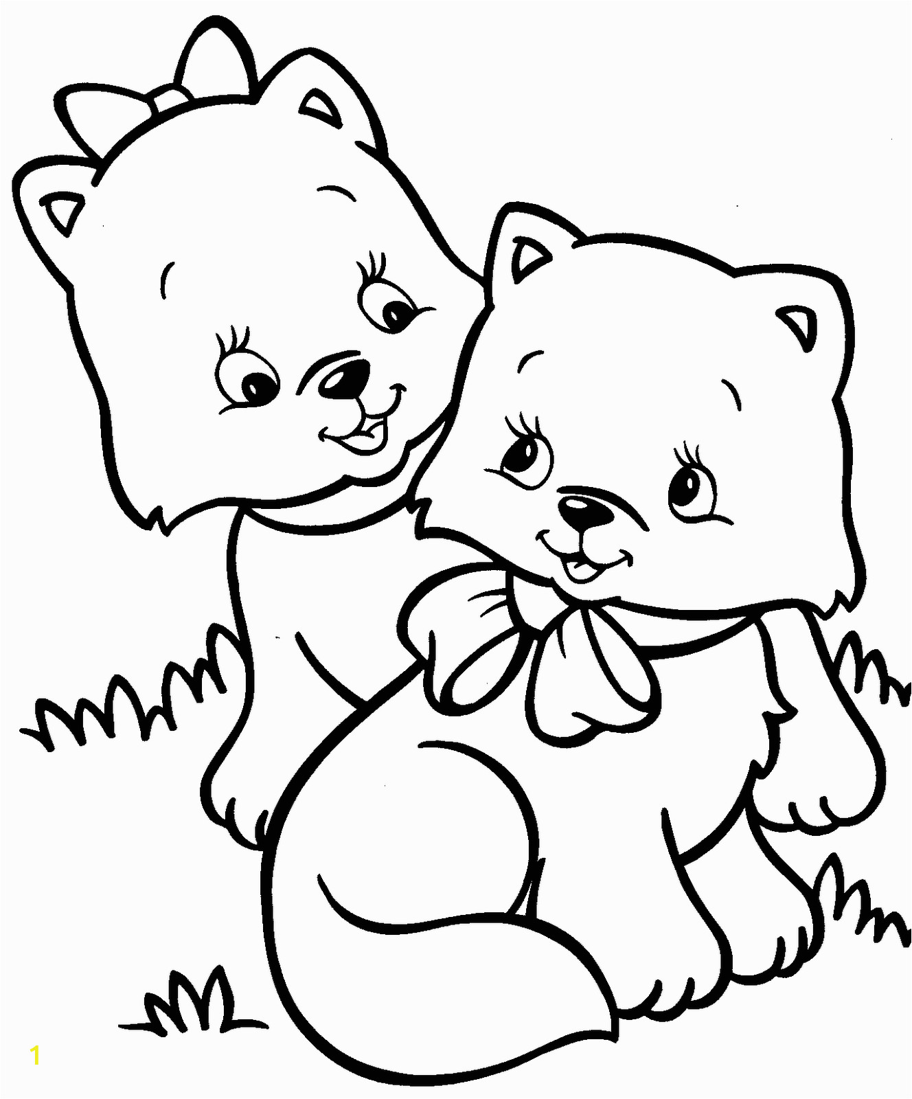 Kitten Coloring Pages to Print for Free Kitten Coloring Pages Best Coloring Pages for Kids