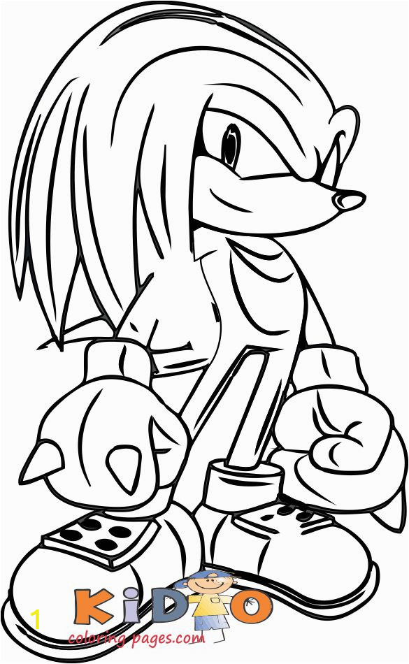 knuckles coloring sheets sonic the hedgehog