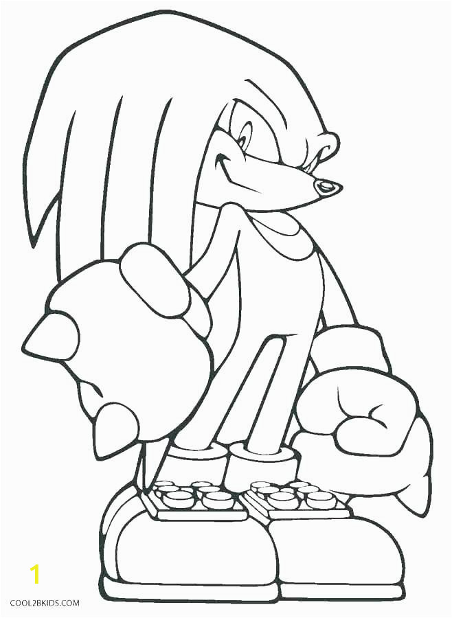 sonic knuckles coloring pages