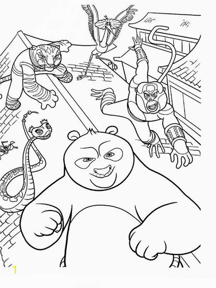 kung fu panda coloring pages